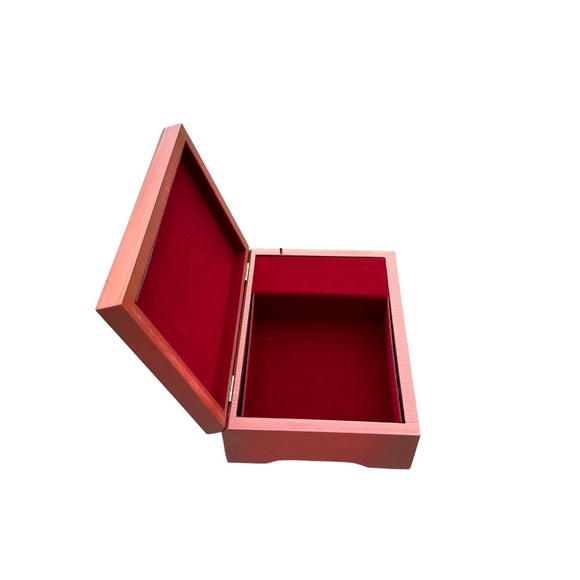 Vtg 80s Reuge Wooden Floral Swiss Musical Movement Jewelry Box Plays MEMORY 9” - Picture 11 of 12